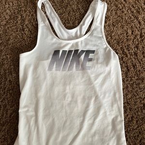 Nike Pro White Dri-Fit Tank